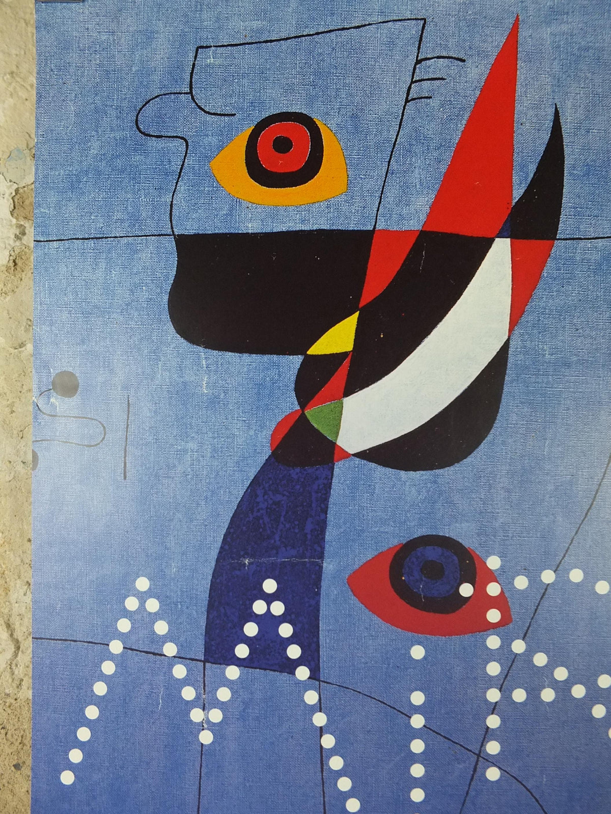 2018 Joan Miro Exhibition Poster, Women and Bird in the Night 1947, Grand Palais, Dada Surrealism, gallery exhibition, wall art decor