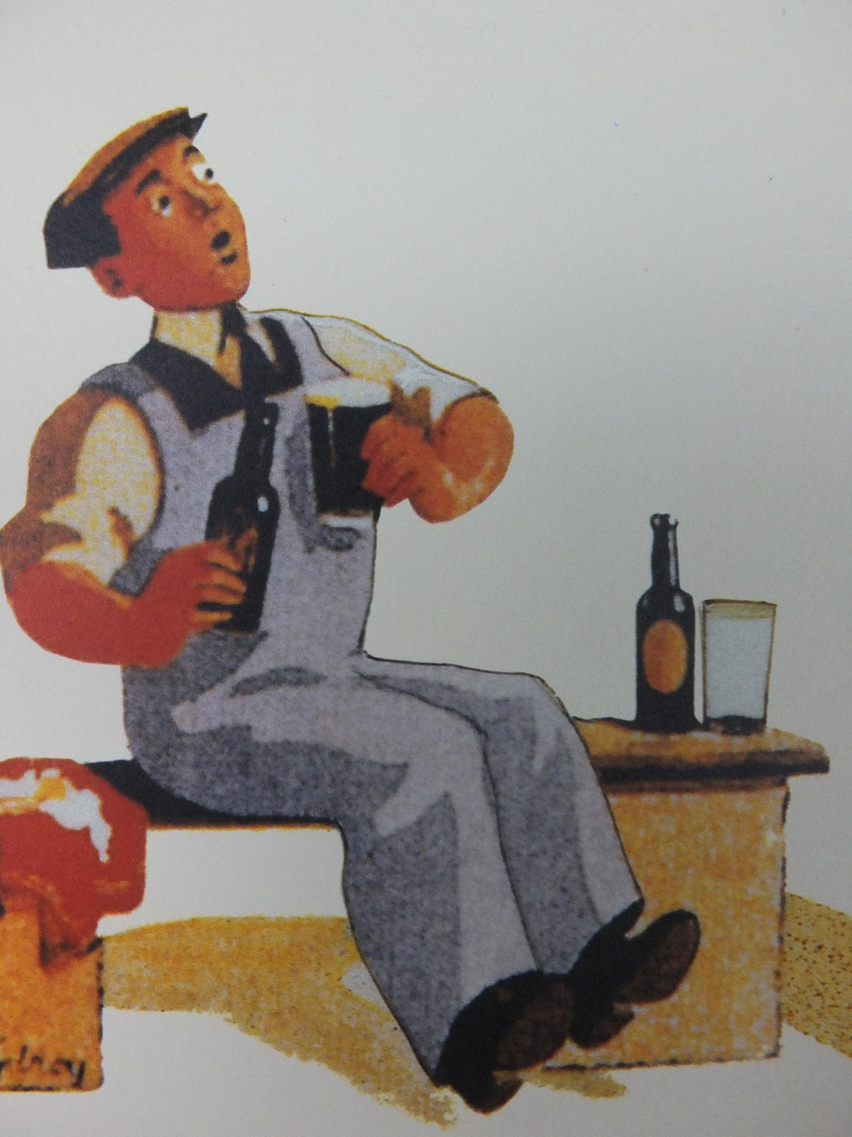 Vintage Guinness Poster, Guinness for Strength, from Guinness Museum, 1934 Advertising campaign Wall art by Gilroy retro 1990s