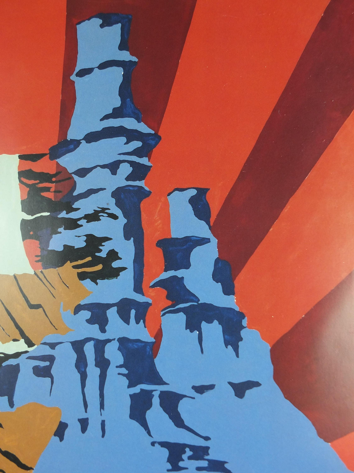 2002 Per Kirkeby Poster, Without Title 1967, Painting on Masonite, Louisiana Museum of Modern Art, gallery exhibition wall art decor