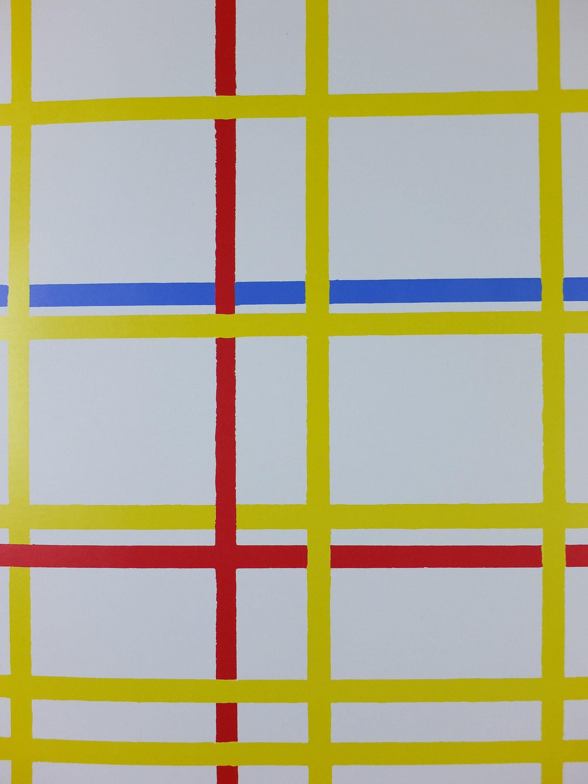 1985 Piet Mondrian Poster, New York 1 1942, Dutch abstract, De Stijl The Style, Neoplasticism, Exhibition wall art decor