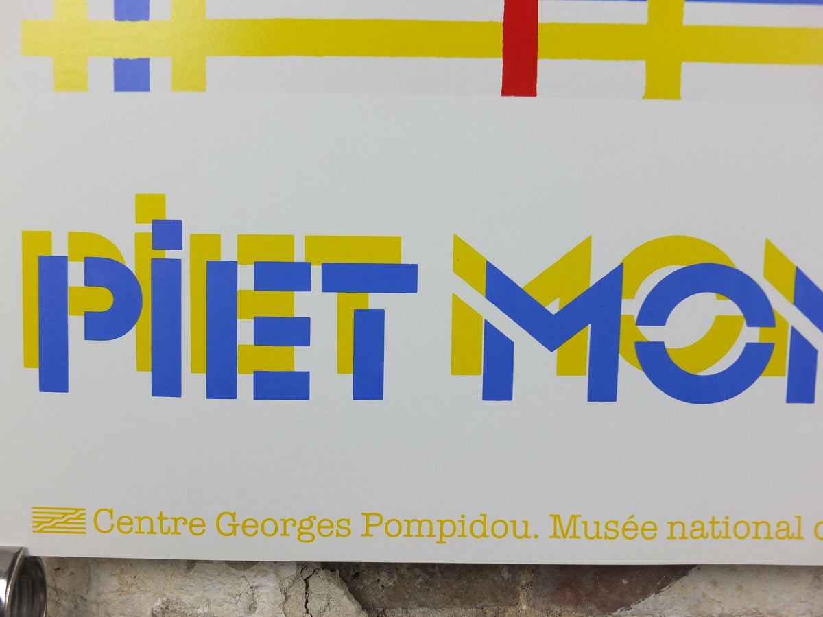1985 Piet Mondrian Poster, New York 1 1942, Dutch abstract, De Stijl The Style, Neoplasticism, Exhibition wall art decor
