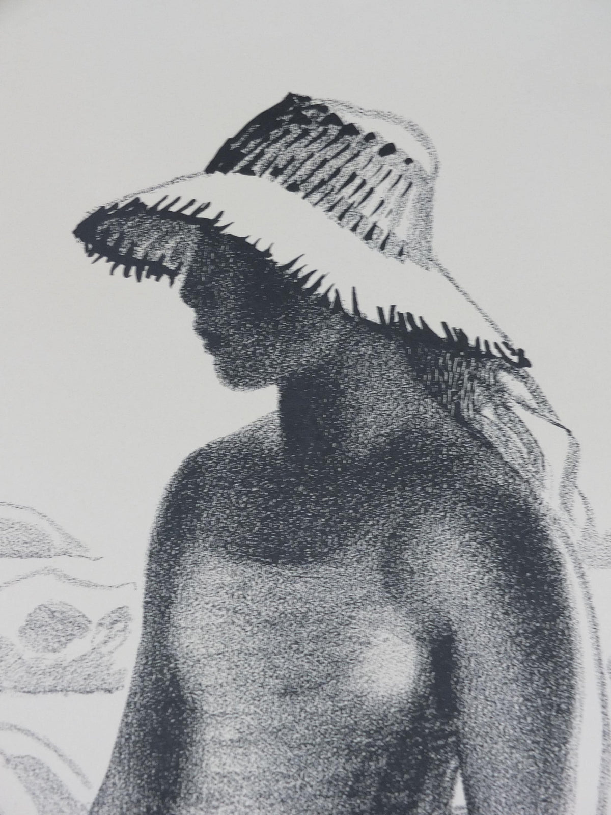 1952 Aage Sikker-Hansen Poster, Randers Denmark, Woman working in wheat fields, Agriculture and farming, Scandanavian, wall art decor