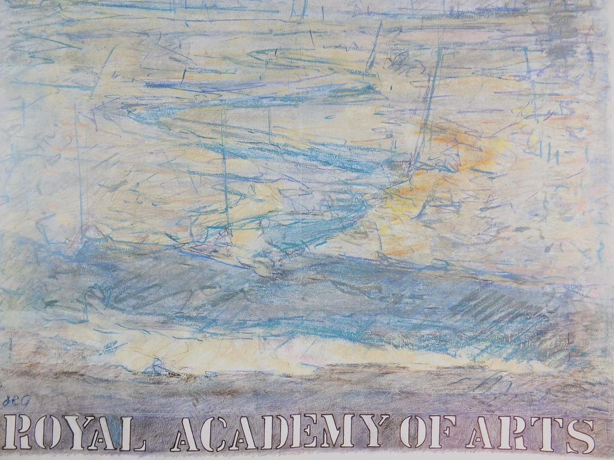 1992 Roger de Grey Poster, Seascape, Royal Academy of Arts, Summer Exhibition, exhibition wall art decor