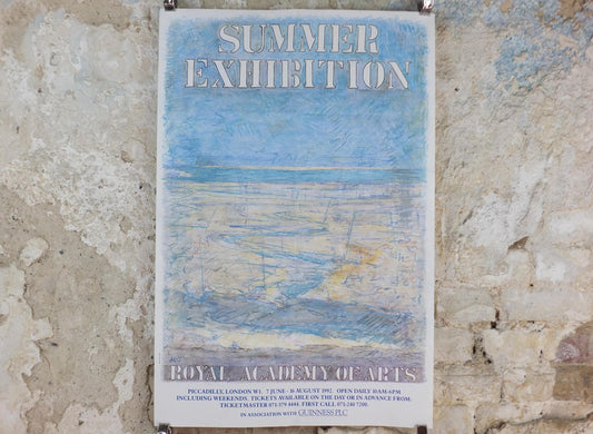1992 Roger de Grey Poster, Seascape, Royal Academy of Arts, Summer Exhibition, exhibition wall art decor
