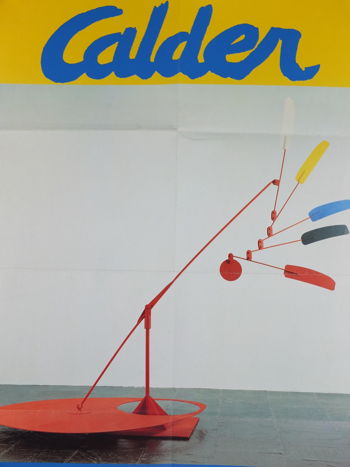 1992 Royal Academy of Arts Poster, Alexander Calder, "Indian Feathers" 1969 Innovative Mobiles artist gallery exhibition, wall art decor