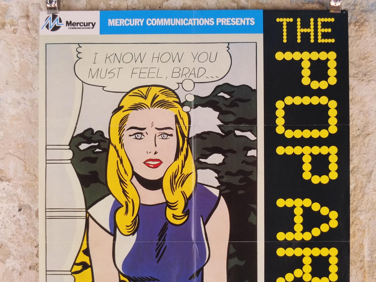1991 Royal Academy of Arts Poster, Roy Lichtenstein, "I know... Brad" 1963 Pop Art artist gallery exhibition, wall art decor