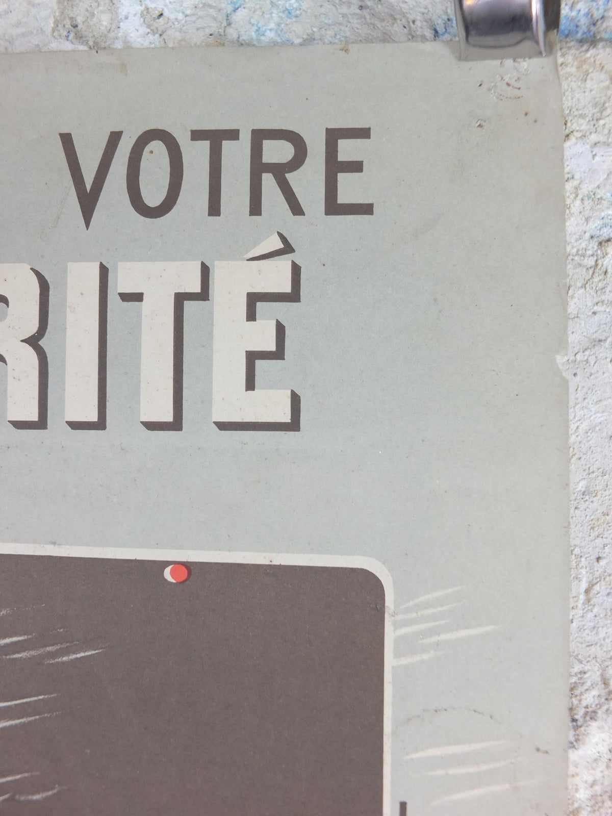 1950s SNCF cycle safety poster, avoiding serious mistakes, by R Iaine, industrial, train rail dangers, retro wall art decor