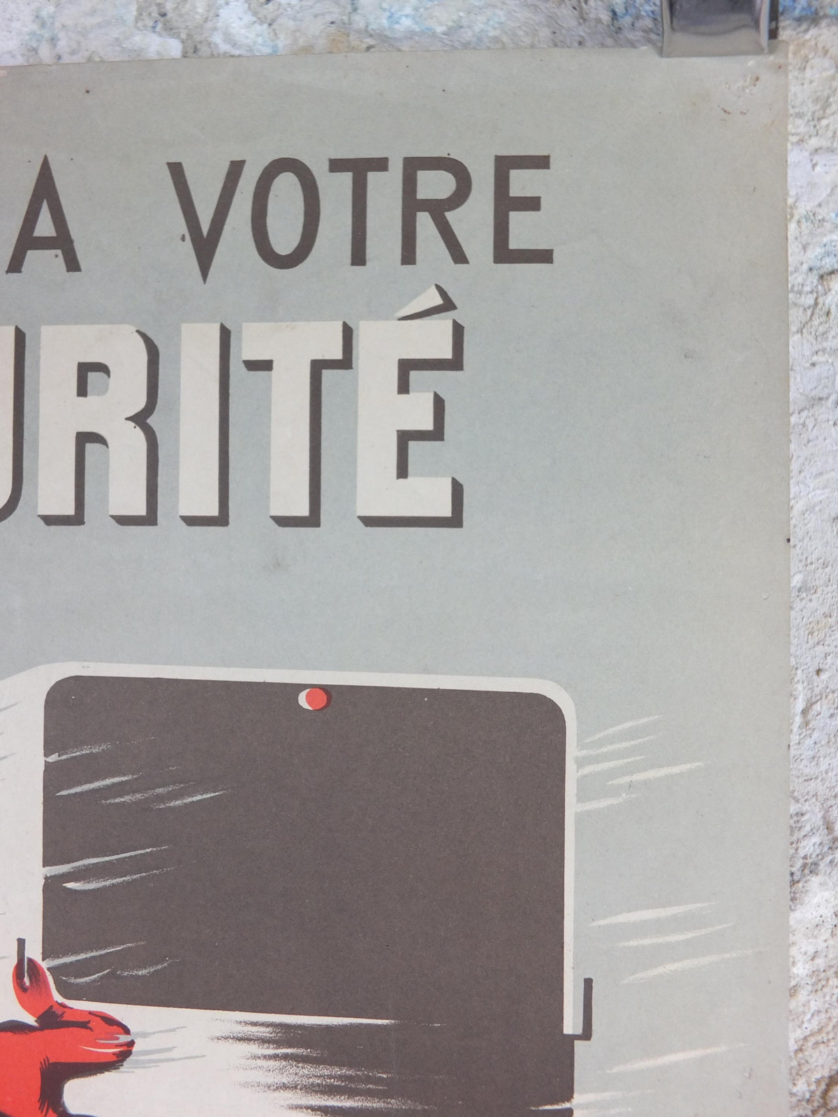 1950s SNCF cycle safety poster, avoiding serious mistakes, by R Iaine, industrial, train rail dangers, retro wall art decor