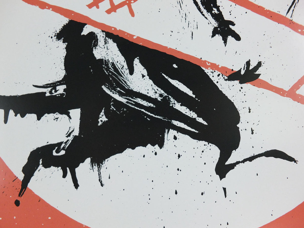 2023 Banksy Cut & Run Poster, Rat with cutting knife and stencil, Goma, Glasgow, Pop Art gallery exhibition, wall art decor