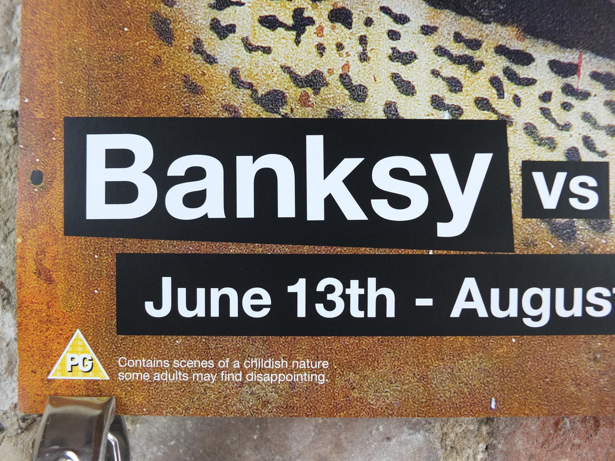 2009 Banksy V Bristol Museum Poster, Dorothy, "I don't think we're on canvas any more", London, Pop Art gallery exhibition, wall art decor