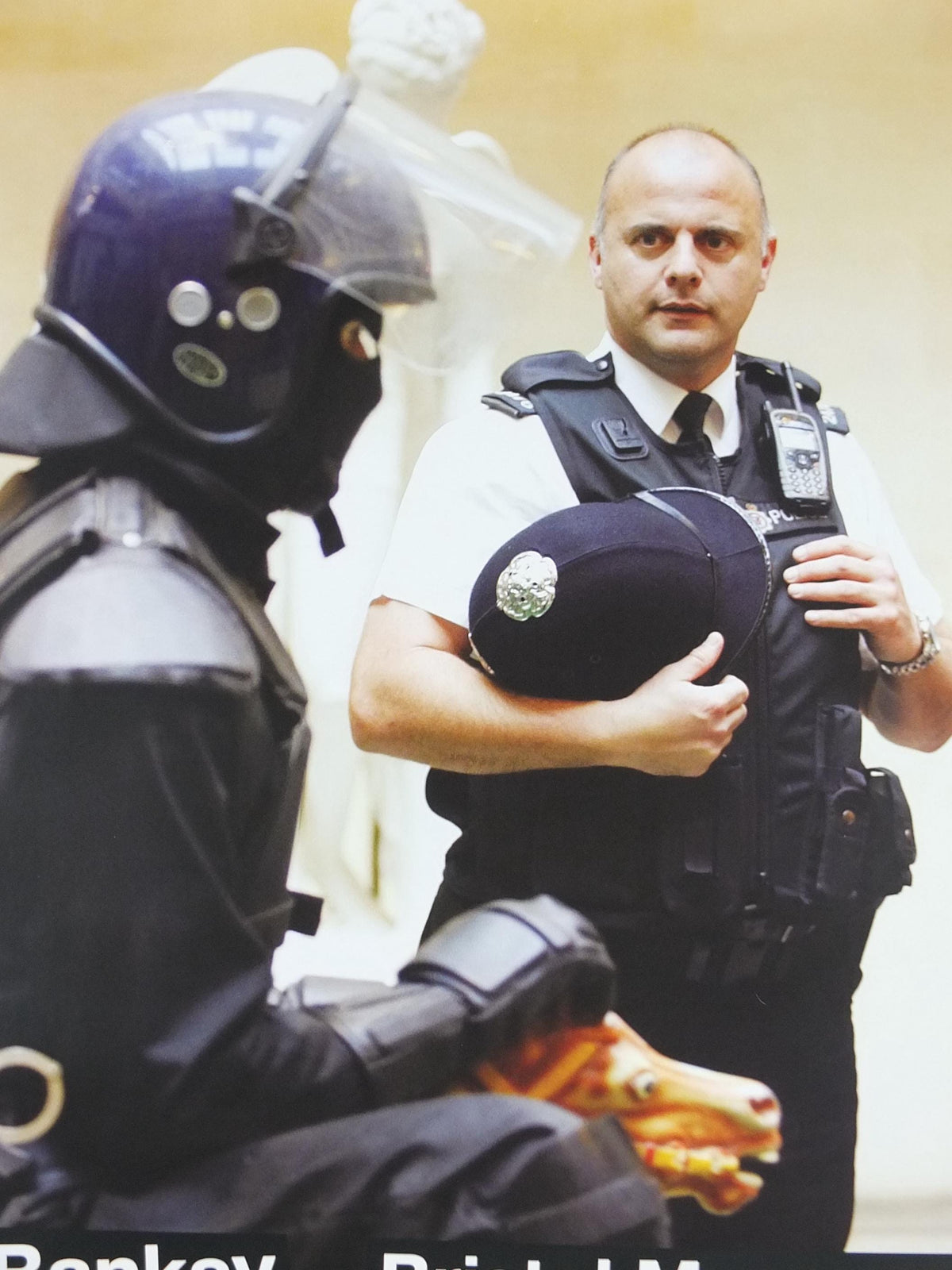 2009 Banksy V Bristol Museum Poster, Riot Copper on play horse, Policeman Bobby, Pop Art gallery exhibition, wall art decor