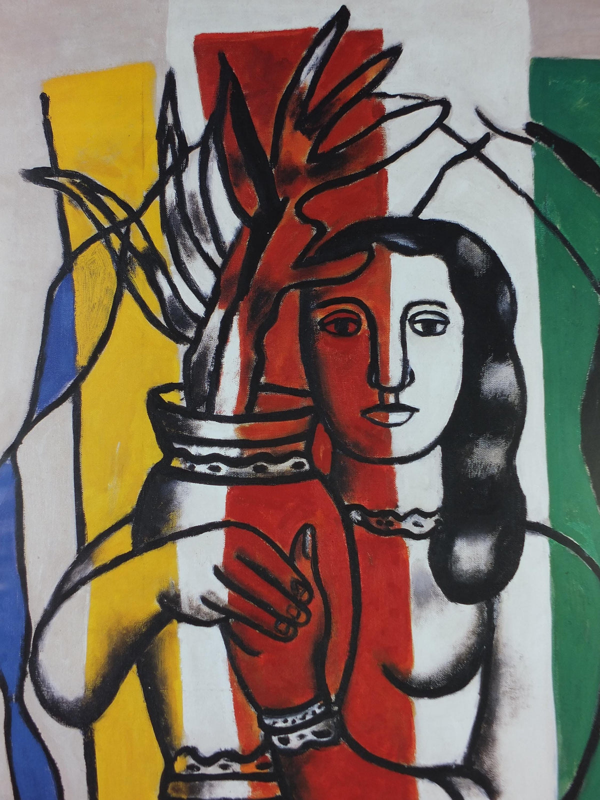 1999 Fernand Leger, Young Girl with Vase 1950, Cubism and Modernism, gallery exhibition wall art decor