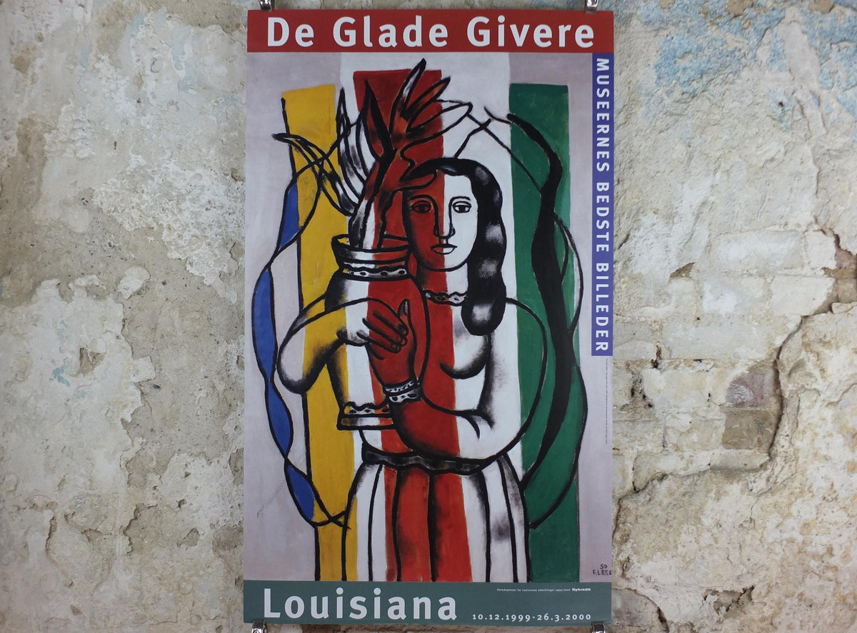 1999 Fernand Leger, Young Girl with Vase 1950, Cubism and Modernism, gallery exhibition wall art decor