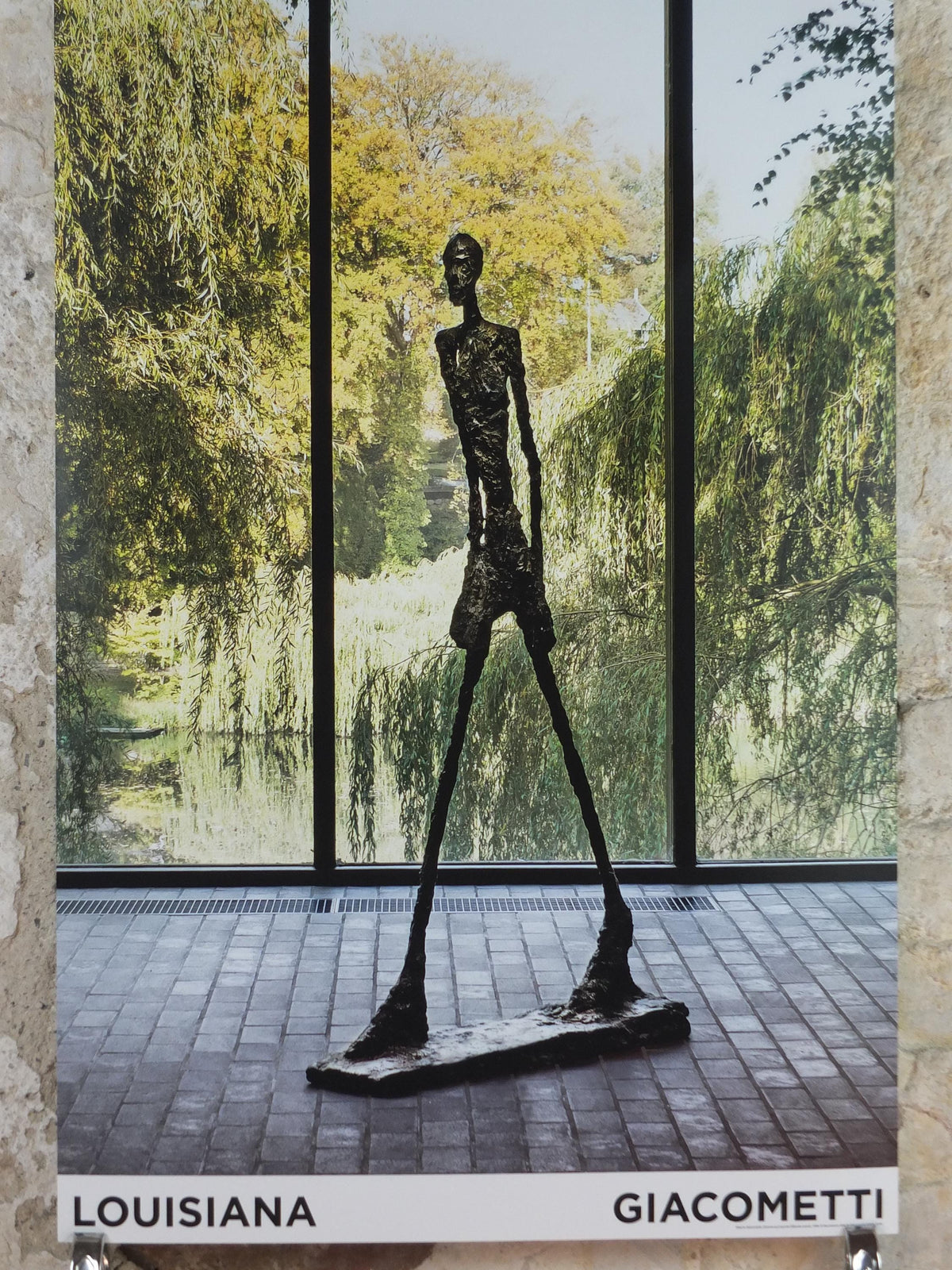 2019 Alberto Giacometti Poster, The Walking Man, L'Homme Qui Marche, Louisiana Copenhagen, Modernism, gallery exhibition, wall art decor