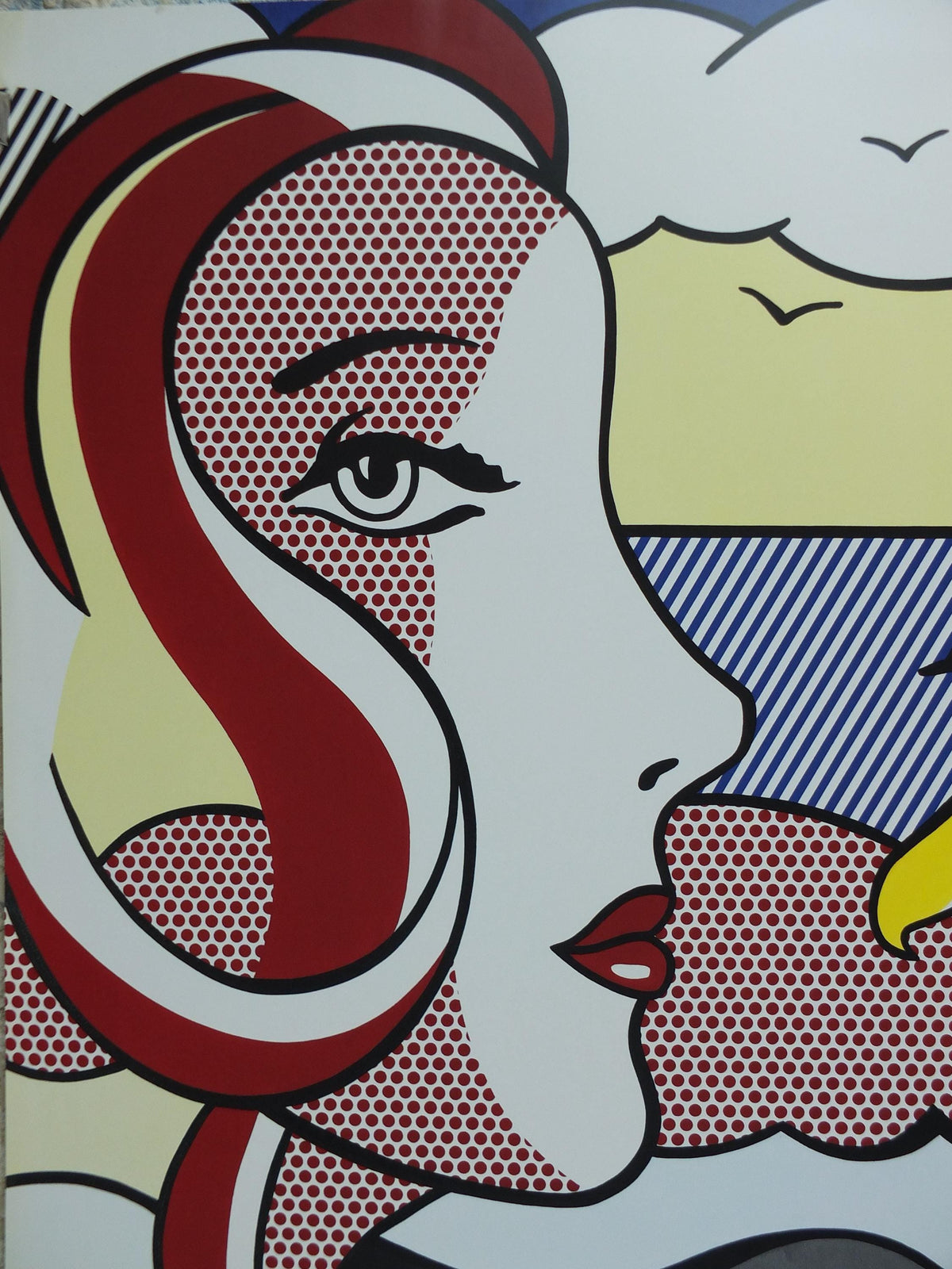 2016 Roy Lichtenstein Poster, "Figures in Landscape" 1977, Louisiana Museum of Modern Art Copenhagen Abstract Pop Art Gallery wall art decor