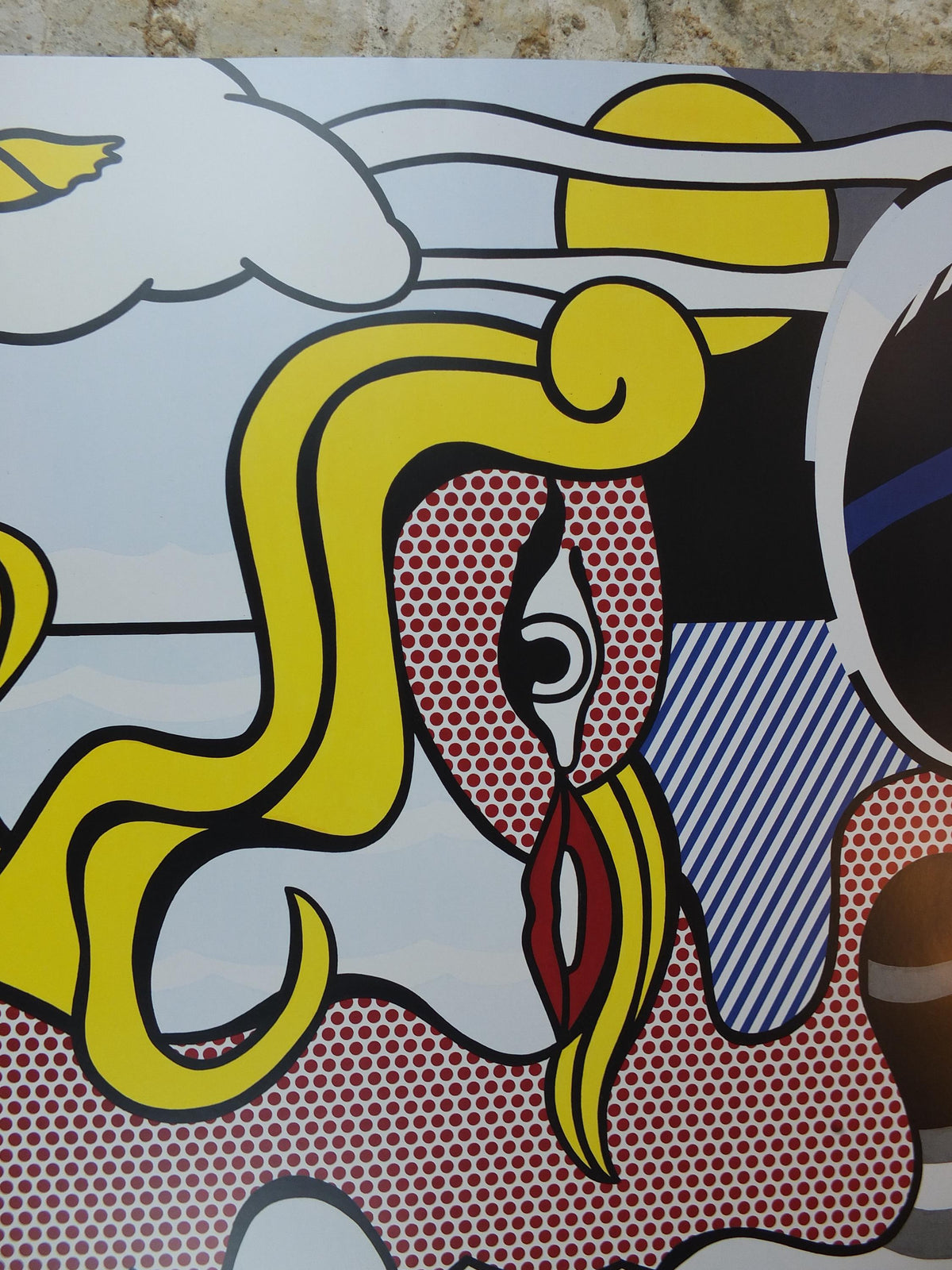 2016 Roy Lichtenstein Poster, "Figures in Landscape" 1977, Louisiana Museum of Modern Art Copenhagen Abstract Pop Art Gallery wall art decor