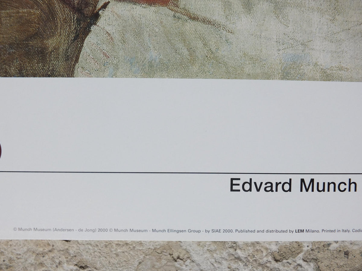 2000 Edvard Munch Poster, Youth on the Beach 1904, The Linde Frieze, Expressionism, gallery exhibition, wall art decor