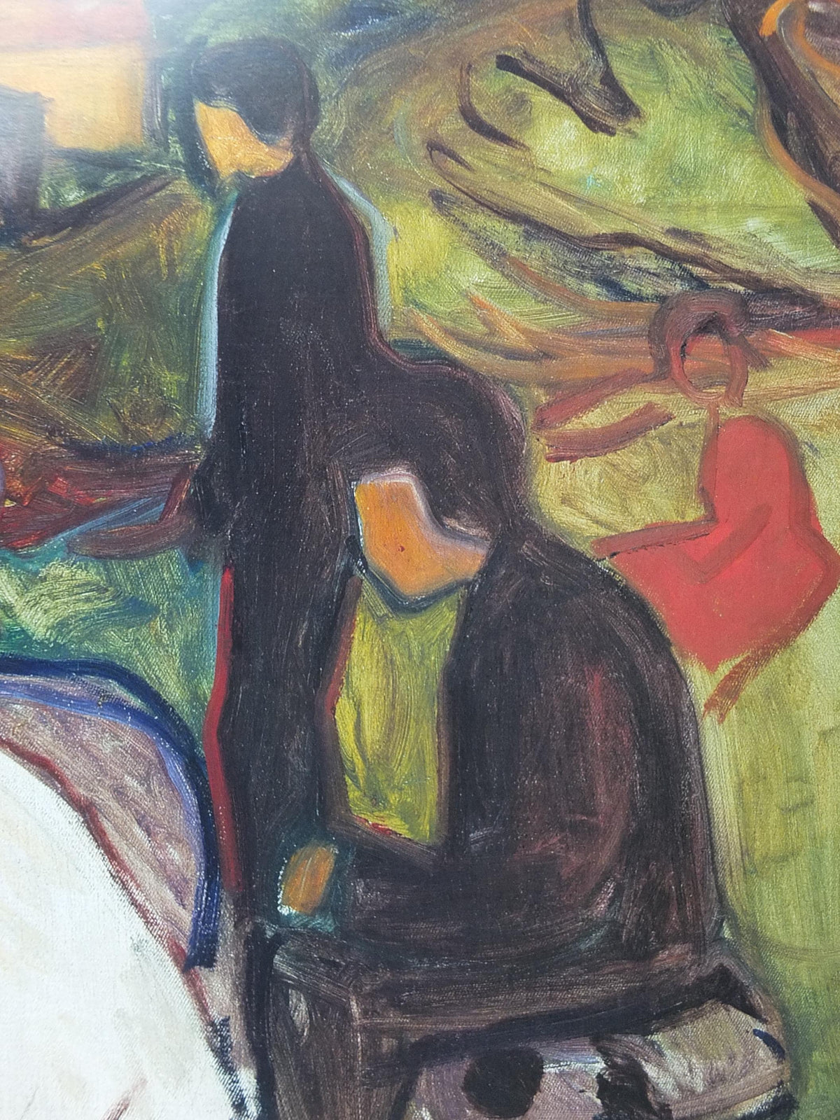 2000 Edvard Munch Poster, Youth on the Beach 1904, The Linde Frieze, Expressionism, gallery exhibition, wall art decor