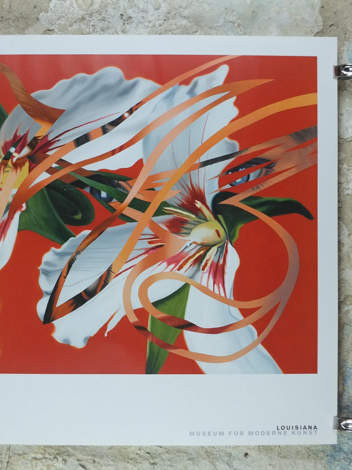 2004 James Rosenquist Poster, Sister Shrieks 1987, The Flower as a Picture, American Pop Art, gallery exhibition wall art decor