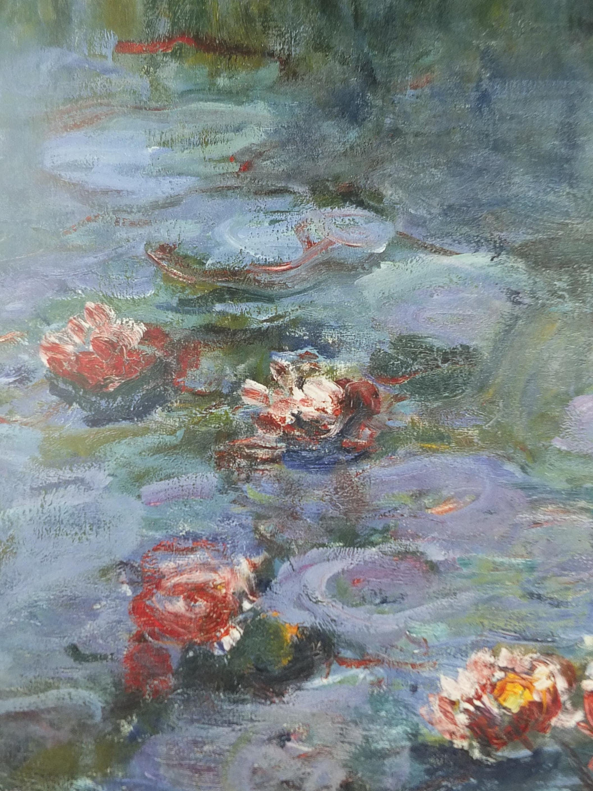 1993 Claude Monet Poster, Water Lilies, Louisiana Museum of Modern Art, Nymphéas, Åkander, Impression gallery exhibition, wall art decor