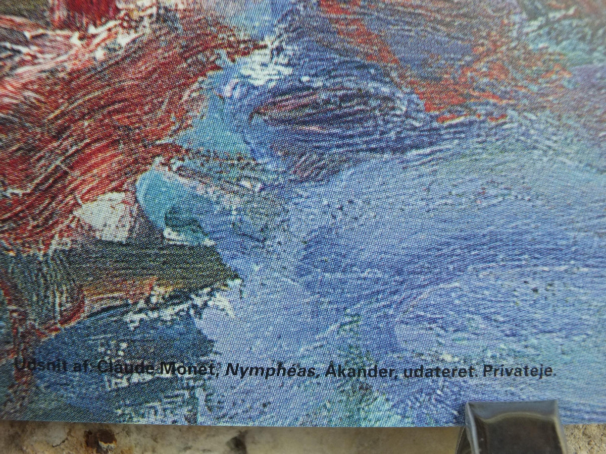 1993 Claude Monet Poster, Water Lilies, Louisiana Museum of Modern Art, Nymphéas, Åkander, Impression gallery exhibition, wall art decor
