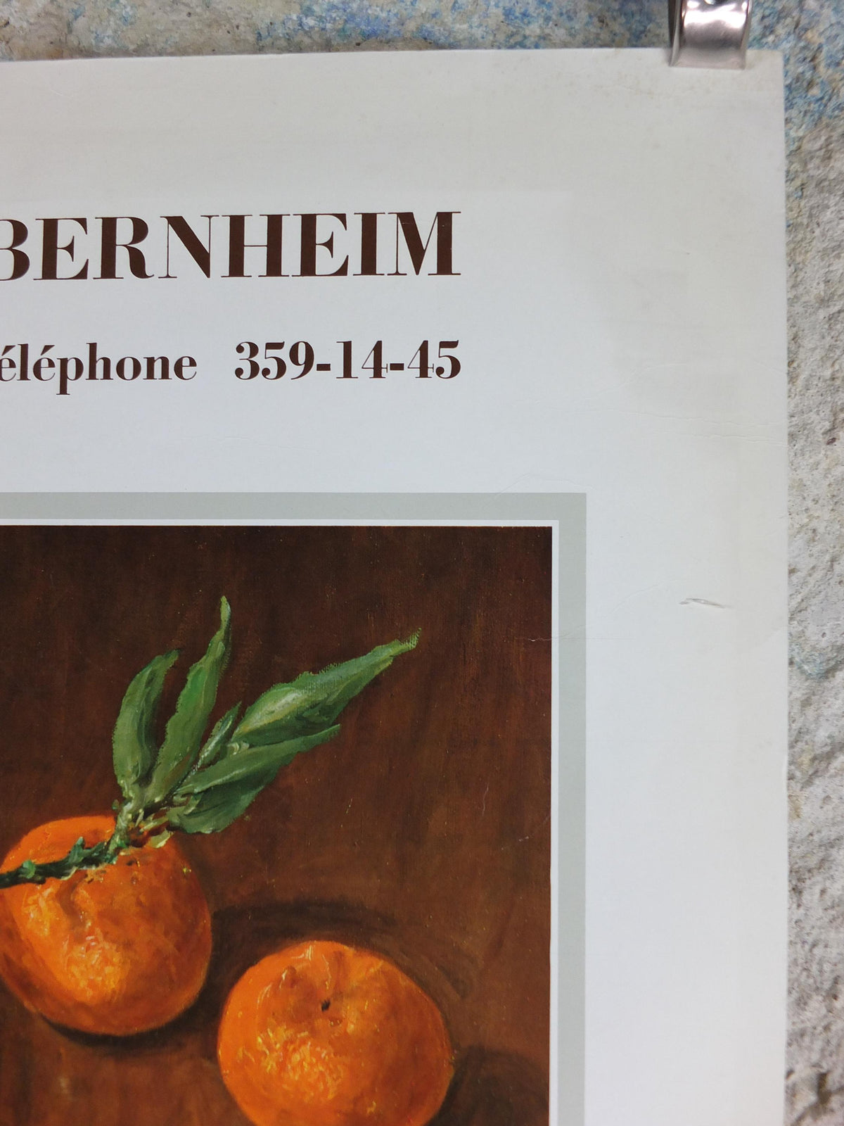 1968 Citrus Oranges Poster, Paul A Muller, still life, impressionists, artist gallery exhibition wall art decor