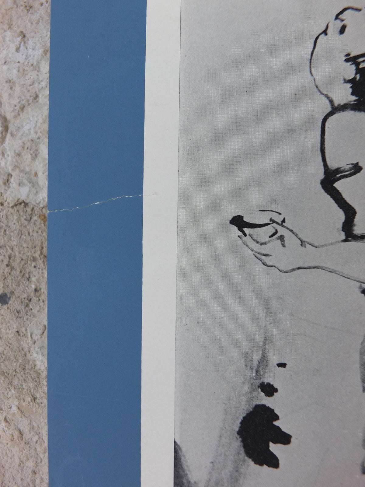 1962 Sengai Gibon Poster, The Works of the Monk Sengai, Japanese cartoons, artist gallery exhibition wall art decor