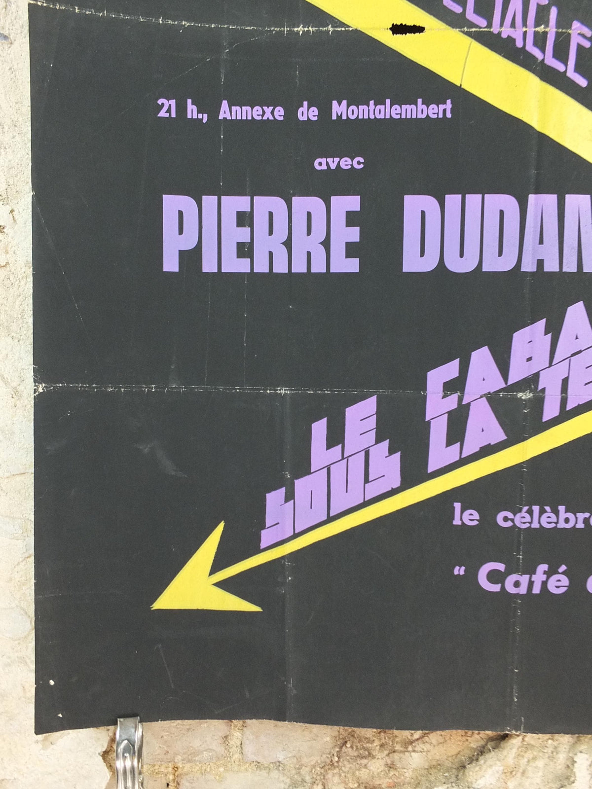 1960s Motorcycle Acrobatics Poster, Les Acrobates, Doullens France, Motorcyclistes Paris, Entertainment Extravaganza, retro wall art decor