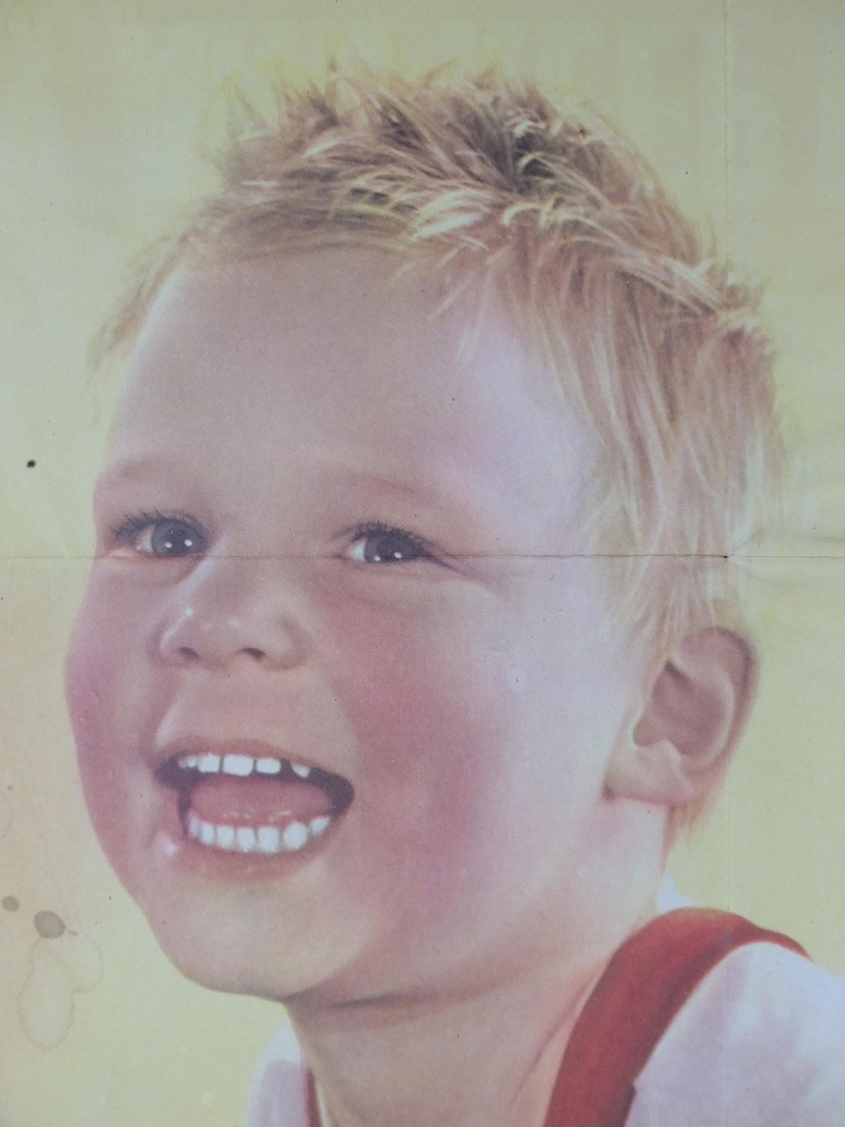 1944 War Bonds Poster, Protect His Future, Laughing Boy, Buy and Keep War Bonds, by Ruth Nichols, WFD 977-A, US Treasury wall art decor