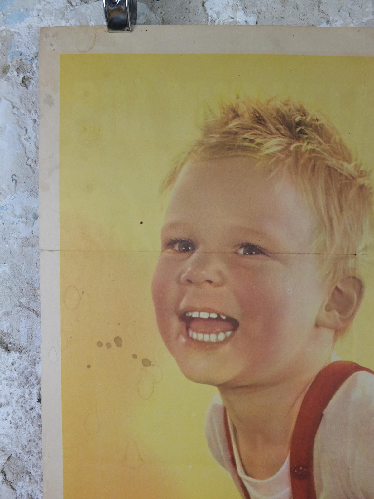 1944 War Bonds Poster, Protect His Future, Laughing Boy, Buy and Keep War Bonds, by Ruth Nichols, WFD 977-A, US Treasury wall art decor
