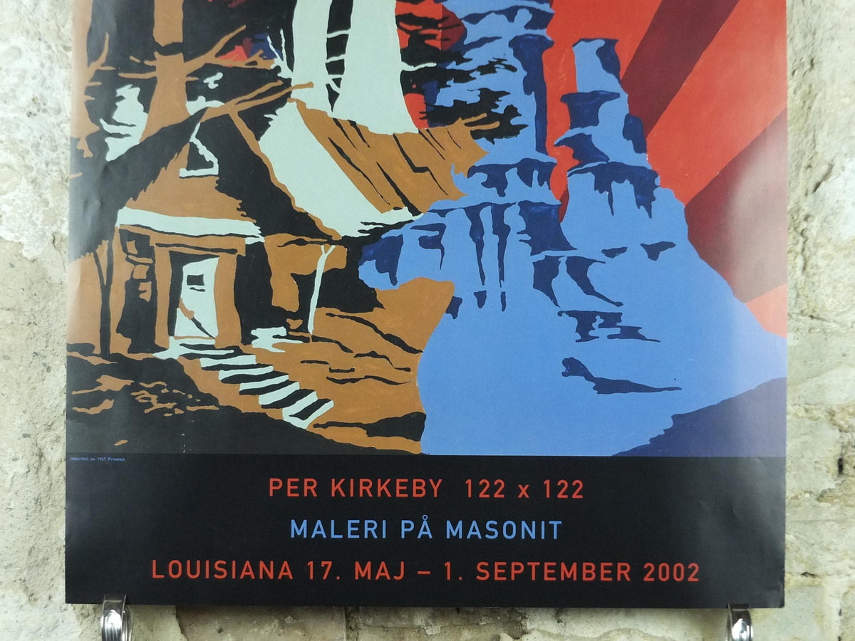 2002 Per Kirkeby Poster, Without Title 1967, Painting on Masonite, Louisiana Museum of Modern Art, gallery exhibition wall art decor