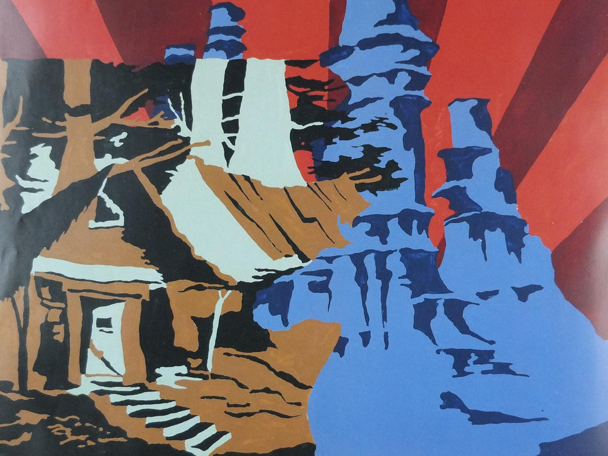 2002 Per Kirkeby Poster, Without Title 1967, Painting on Masonite, Louisiana Museum of Modern Art, gallery exhibition wall art decor