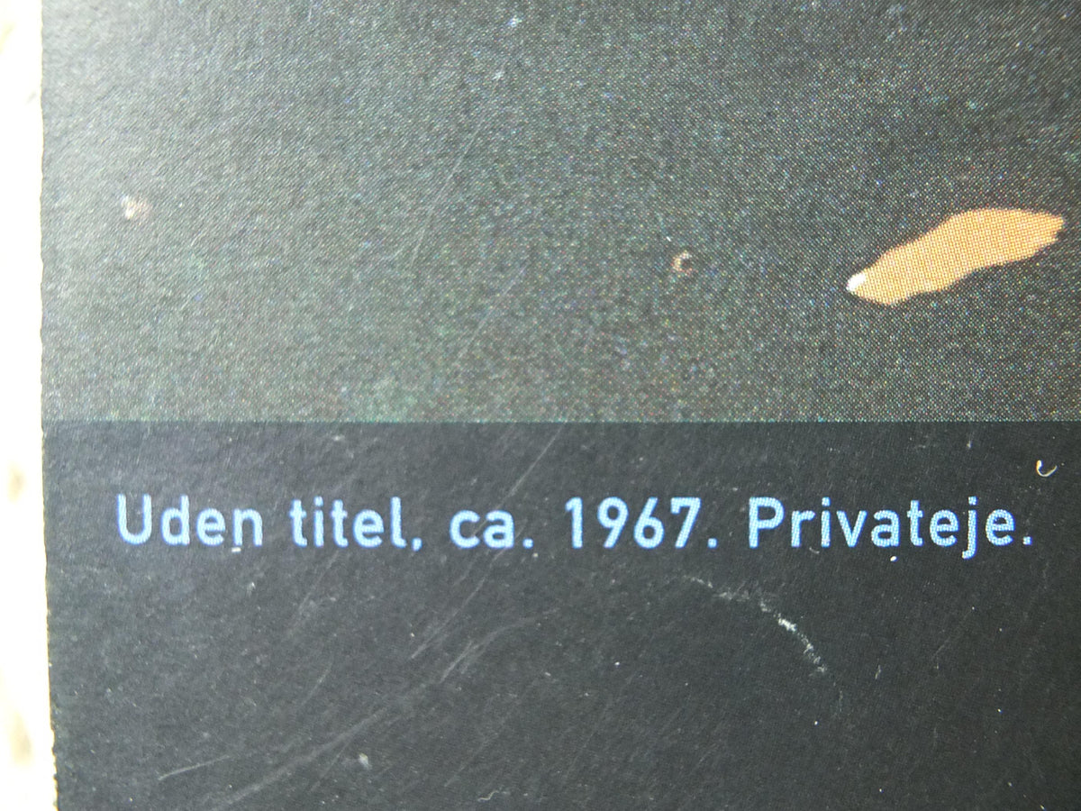 2002 Per Kirkeby Poster, Without Title 1967, Painting on Masonite, Louisiana Museum of Modern Art, gallery exhibition wall art decor