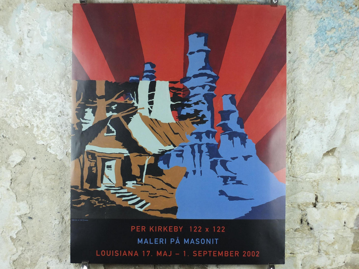 2002 Per Kirkeby Poster, Without Title 1967, Painting on Masonite, Louisiana Museum of Modern Art, gallery exhibition wall art decor