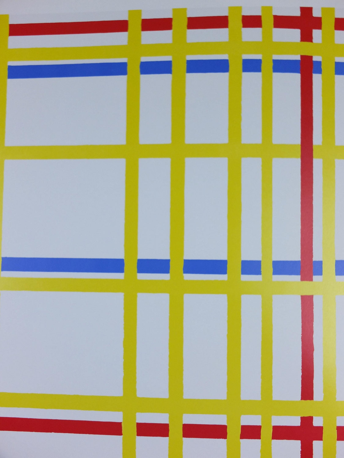 1985 Piet Mondrian Poster, New York 1 1942, Dutch abstract, De Stijl The Style, Neoplasticism, Exhibition wall art decor