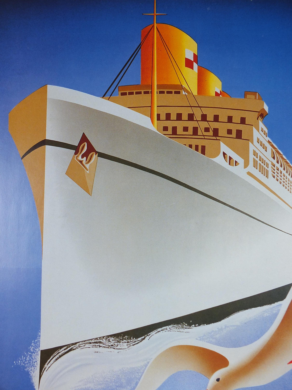 1997 Atlantic Cruise Travel Poster, White Empress by Couillard, Europe, Canadian Pacific, Cruise Advertising, travel tourism, wall art decor