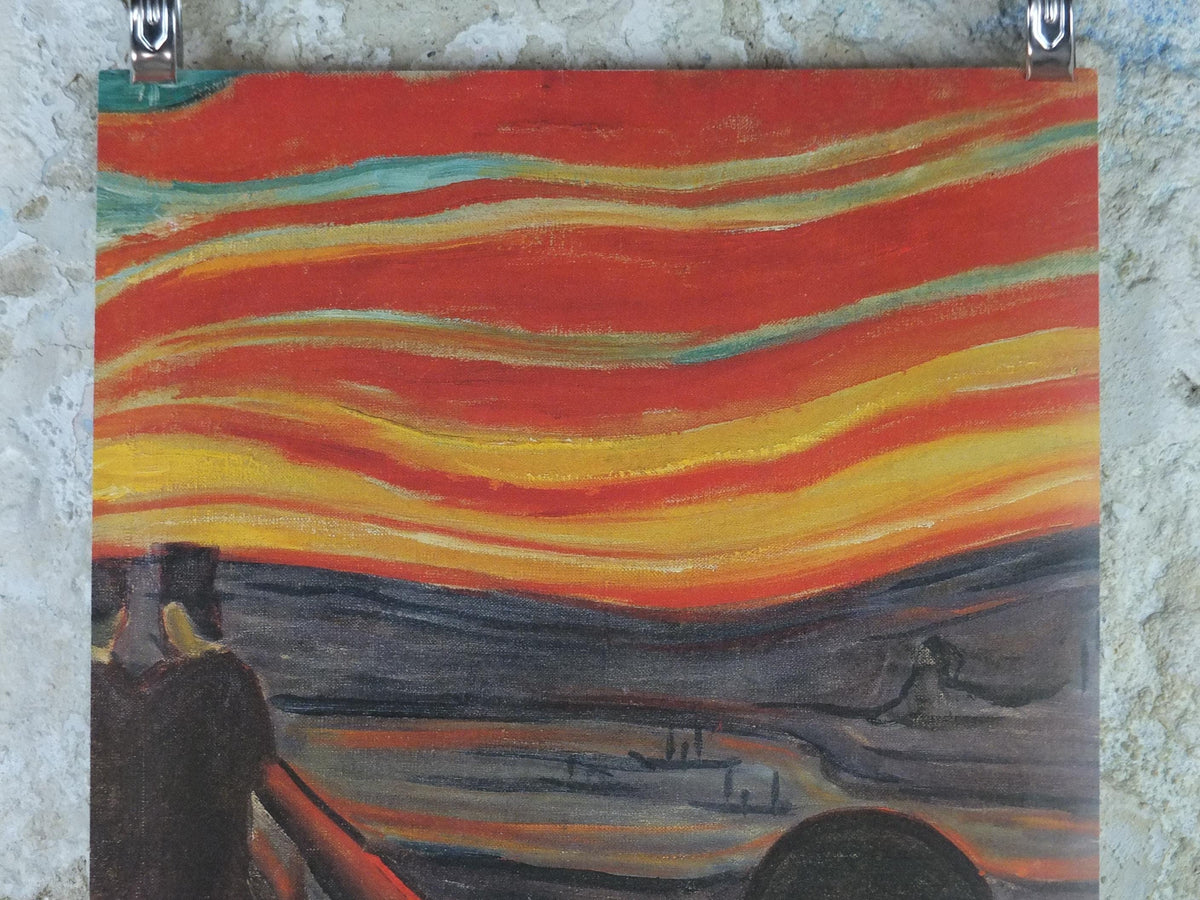 1998 Edvard Munch Poster, Despair 1893 1894, Visions of the North, Museum of Modern Art Paris, Expressionism exhibition wall art decor