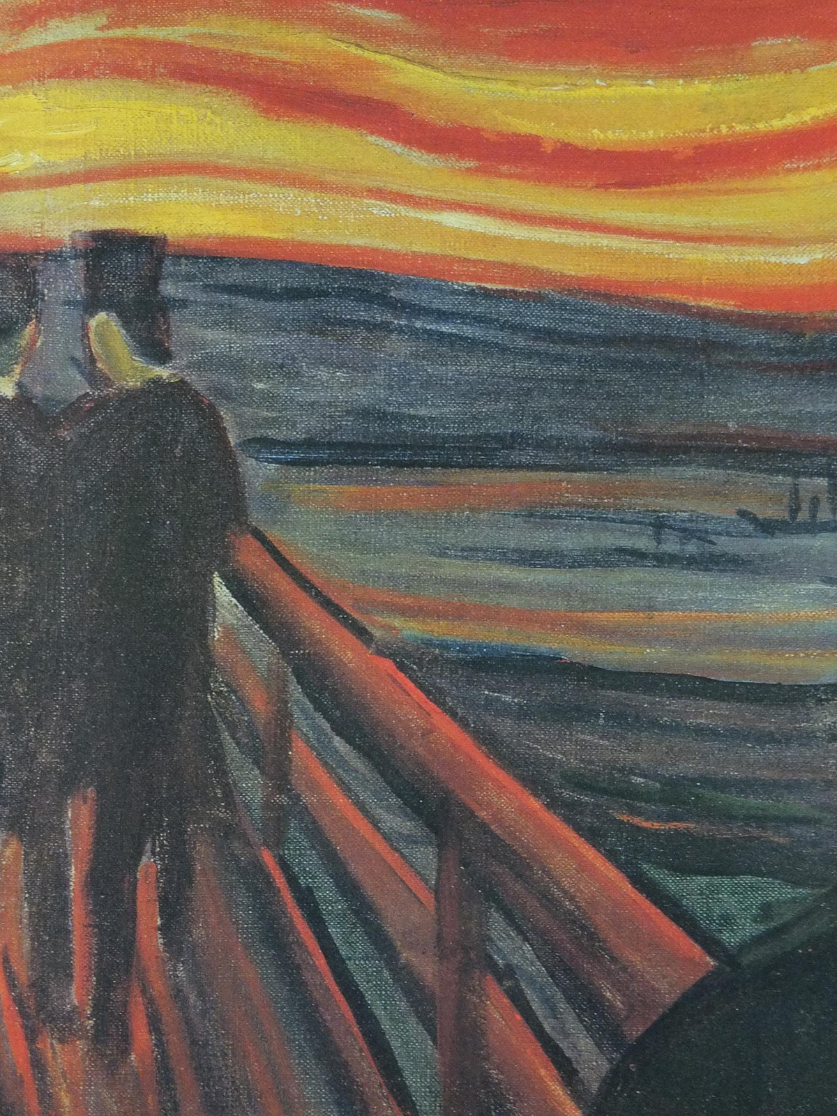 1998 Edvard Munch Poster, Despair 1893 1894, Visions of the North, Museum of Modern Art Paris, Expressionism exhibition wall art decor