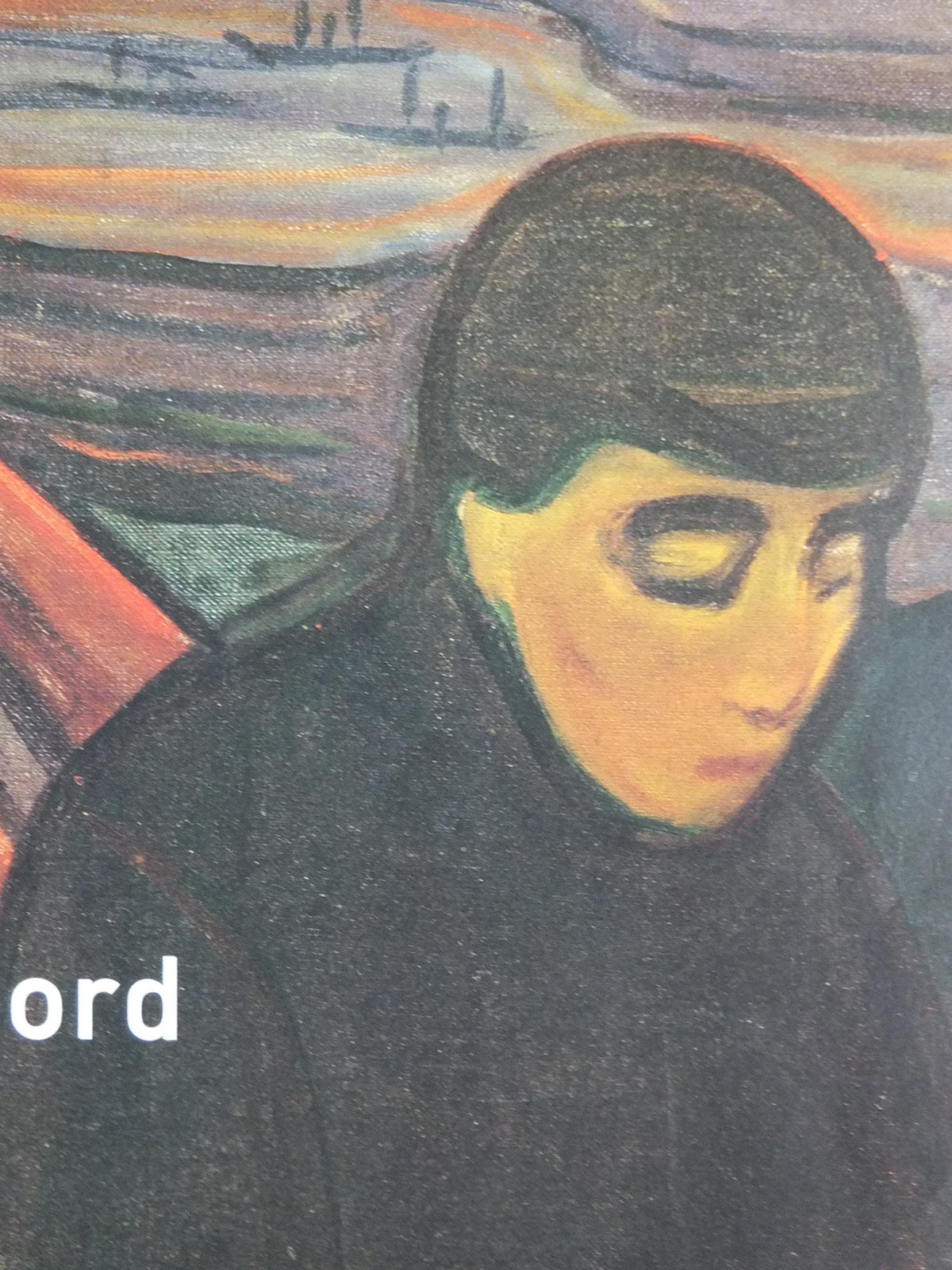 1998 Edvard Munch Poster, Despair 1893 1894, Visions of the North, Museum of Modern Art Paris, Expressionism exhibition wall art decor