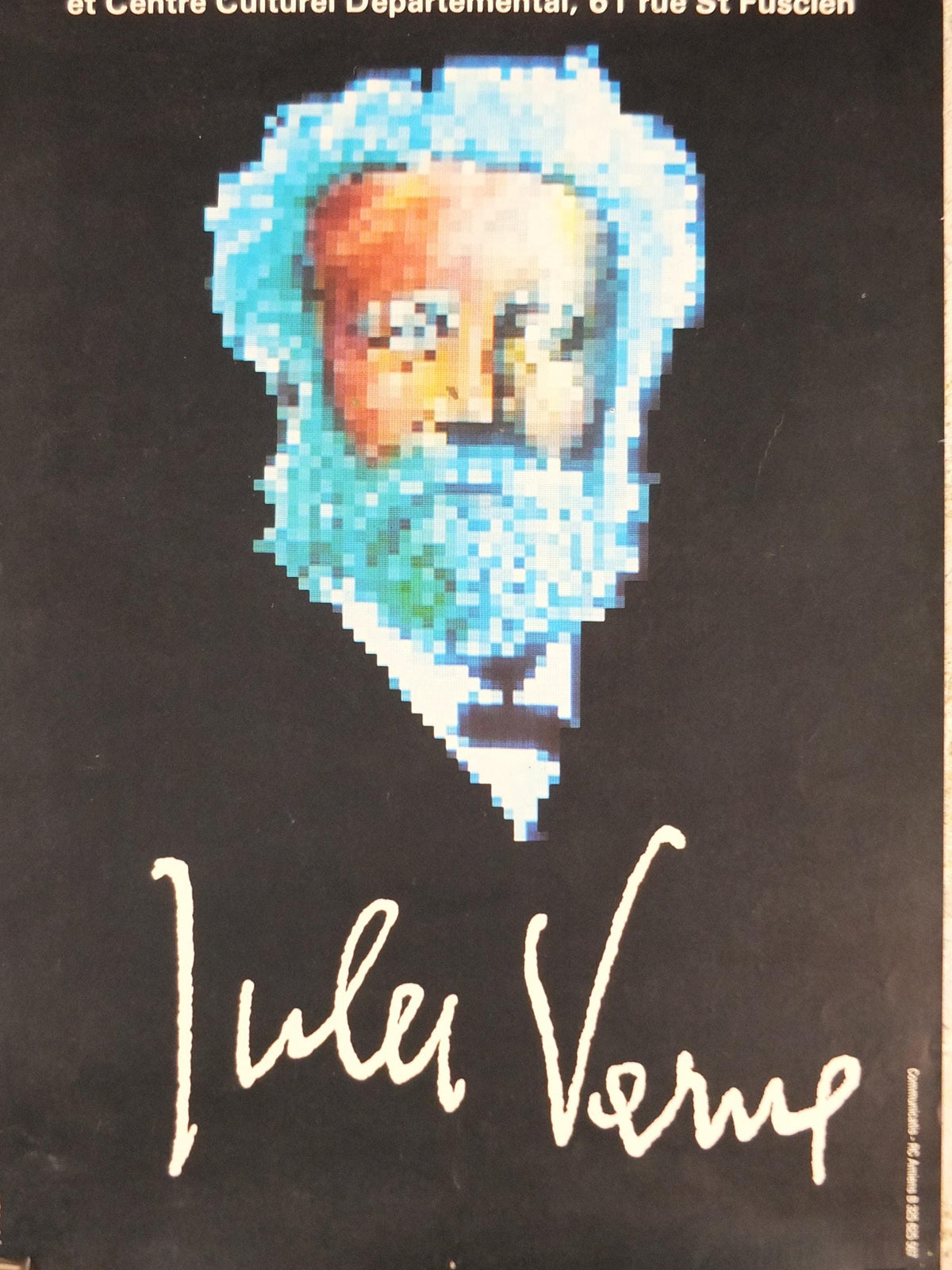 1985 Jules Verne Poster, The World of Jules Verne, French Science Fiction Writer Sci-fi, wall art decor