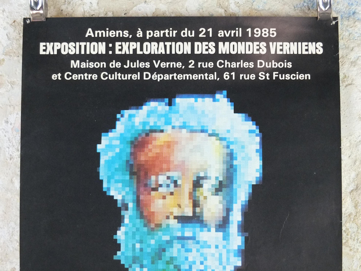 1985 Jules Verne Poster, The World of Jules Verne, French Science Fiction Writer Sci-fi, wall art decor