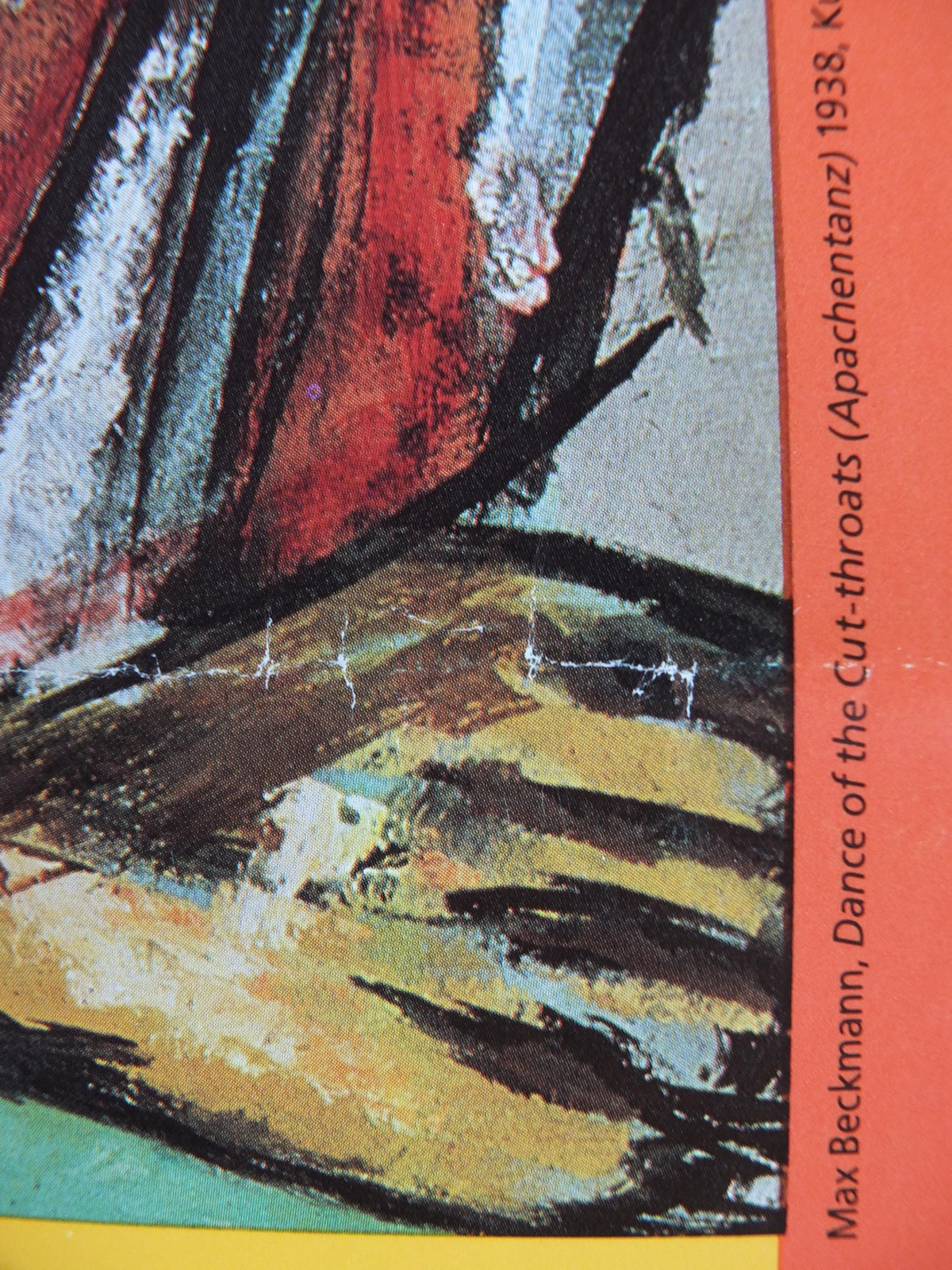1985 Max Beckmann Poster, Dance of the Cut throats 1938, Royal Academy of Arts, Expressionism New Objectivity, gallery exhibition, wall art