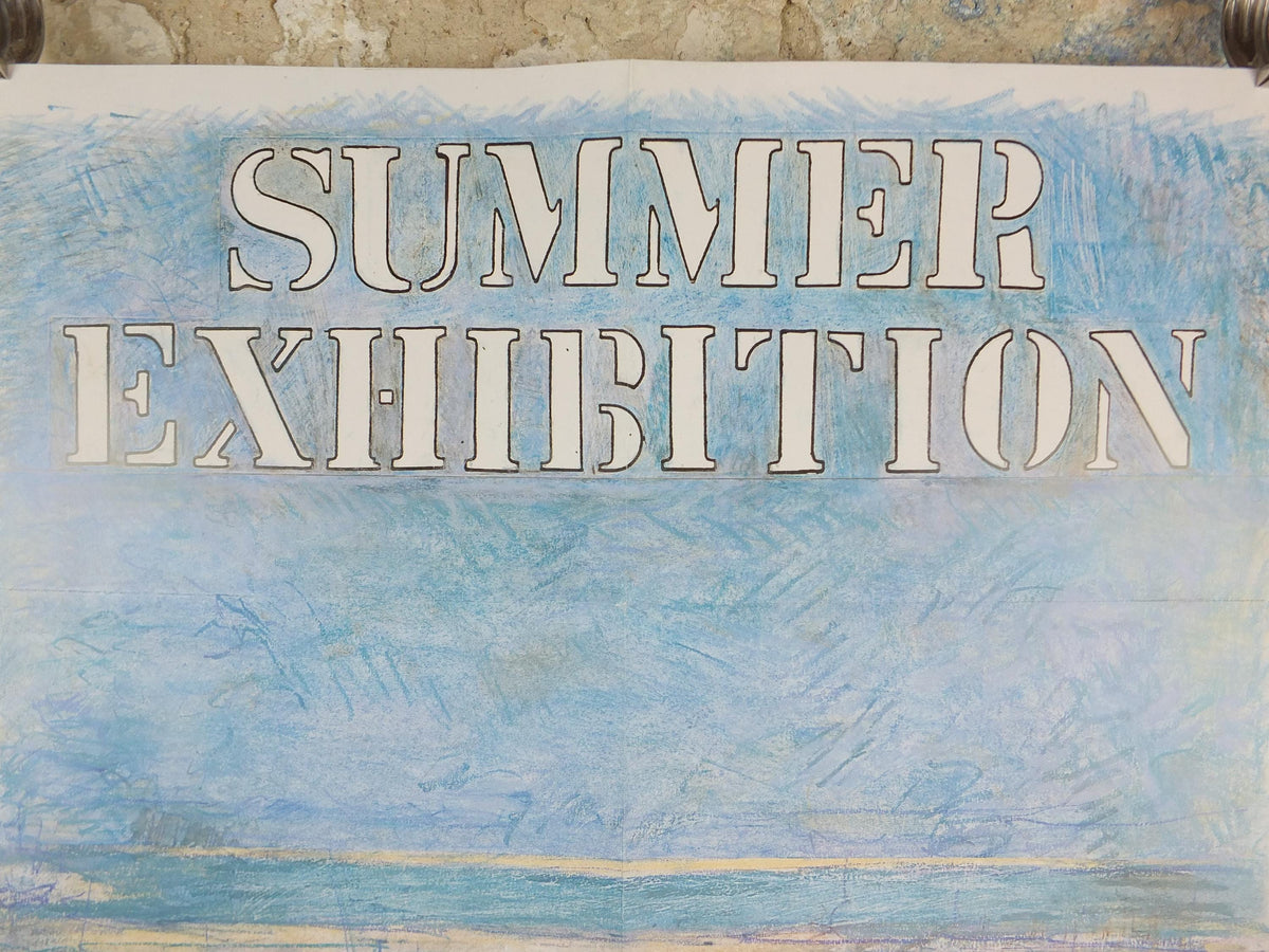 1992 Roger de Grey Poster, Seascape, Royal Academy of Arts, Summer Exhibition, exhibition wall art decor