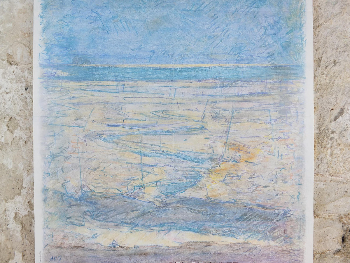 1992 Roger de Grey Poster, Seascape, Royal Academy of Arts, Summer Exhibition, exhibition wall art decor