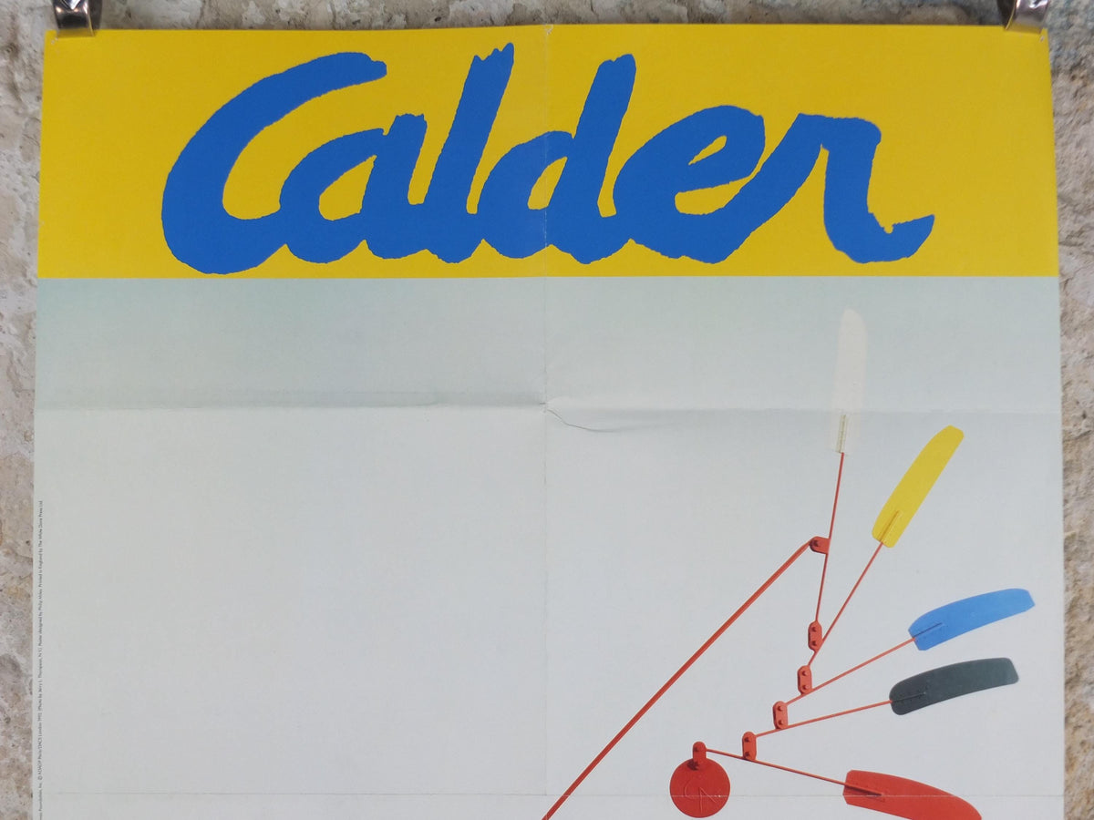 1992 Royal Academy of Arts Poster, Alexander Calder, "Indian Feathers" 1969 Innovative Mobiles artist gallery exhibition, wall art decor