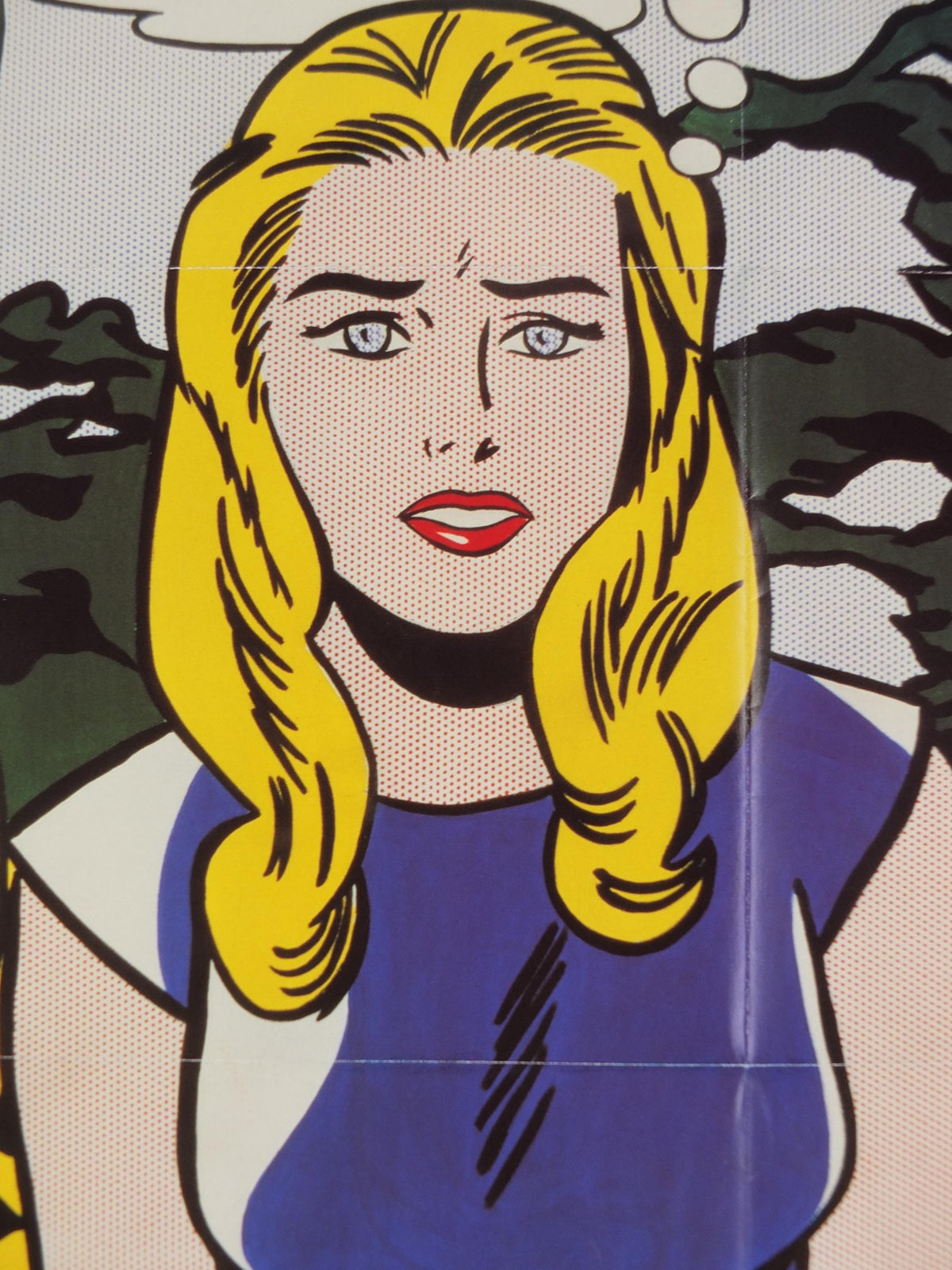 1991 Royal Academy of Arts Poster, Roy Lichtenstein, "I know... Brad" 1963 Pop Art artist gallery exhibition, wall art decor