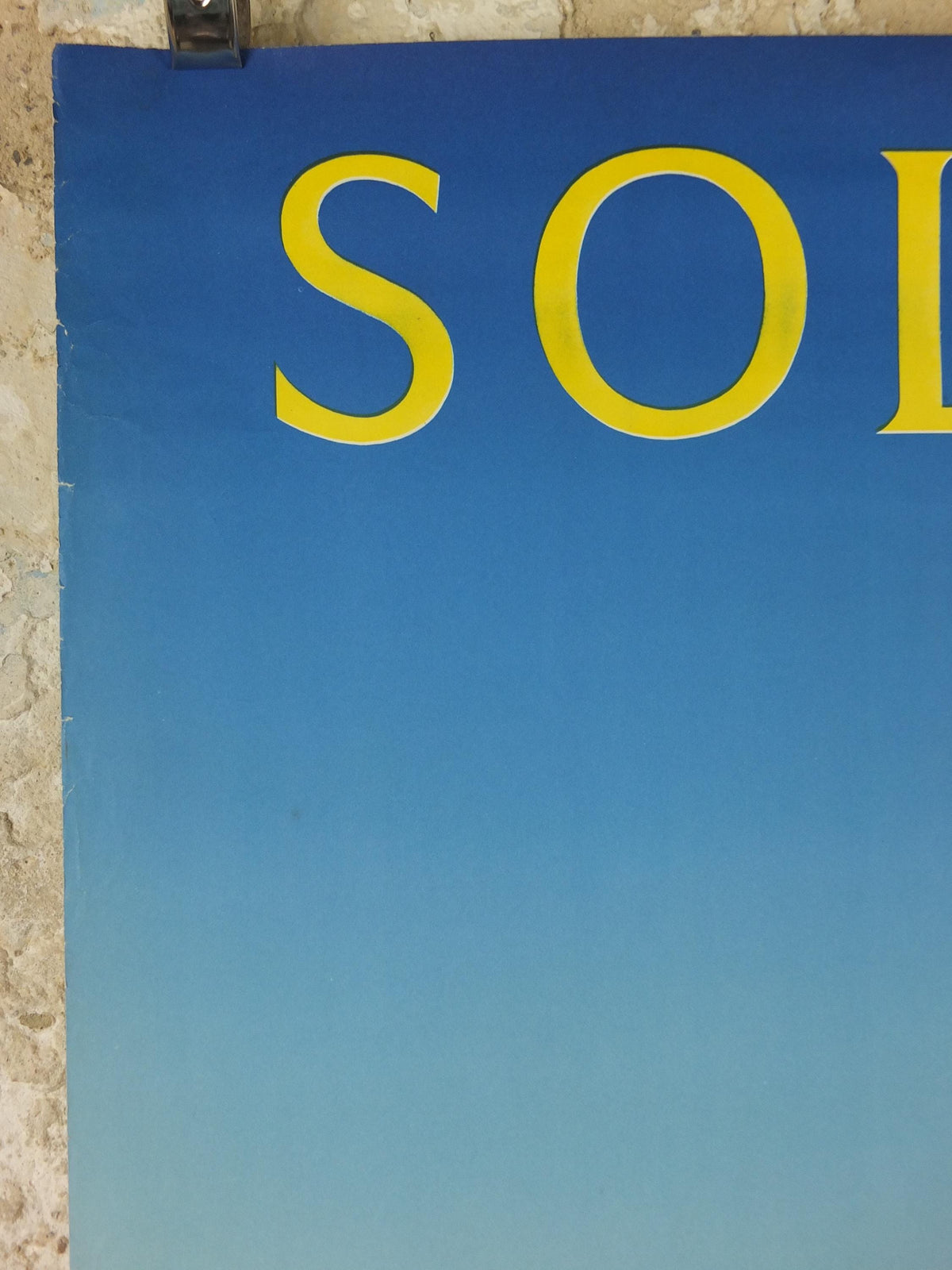 1960s Solothurn Poster, Soleure Switzerland, Cathedral of Saint Ursus on the River Aare, Suisse Schweiz Travel poster, wall art decor