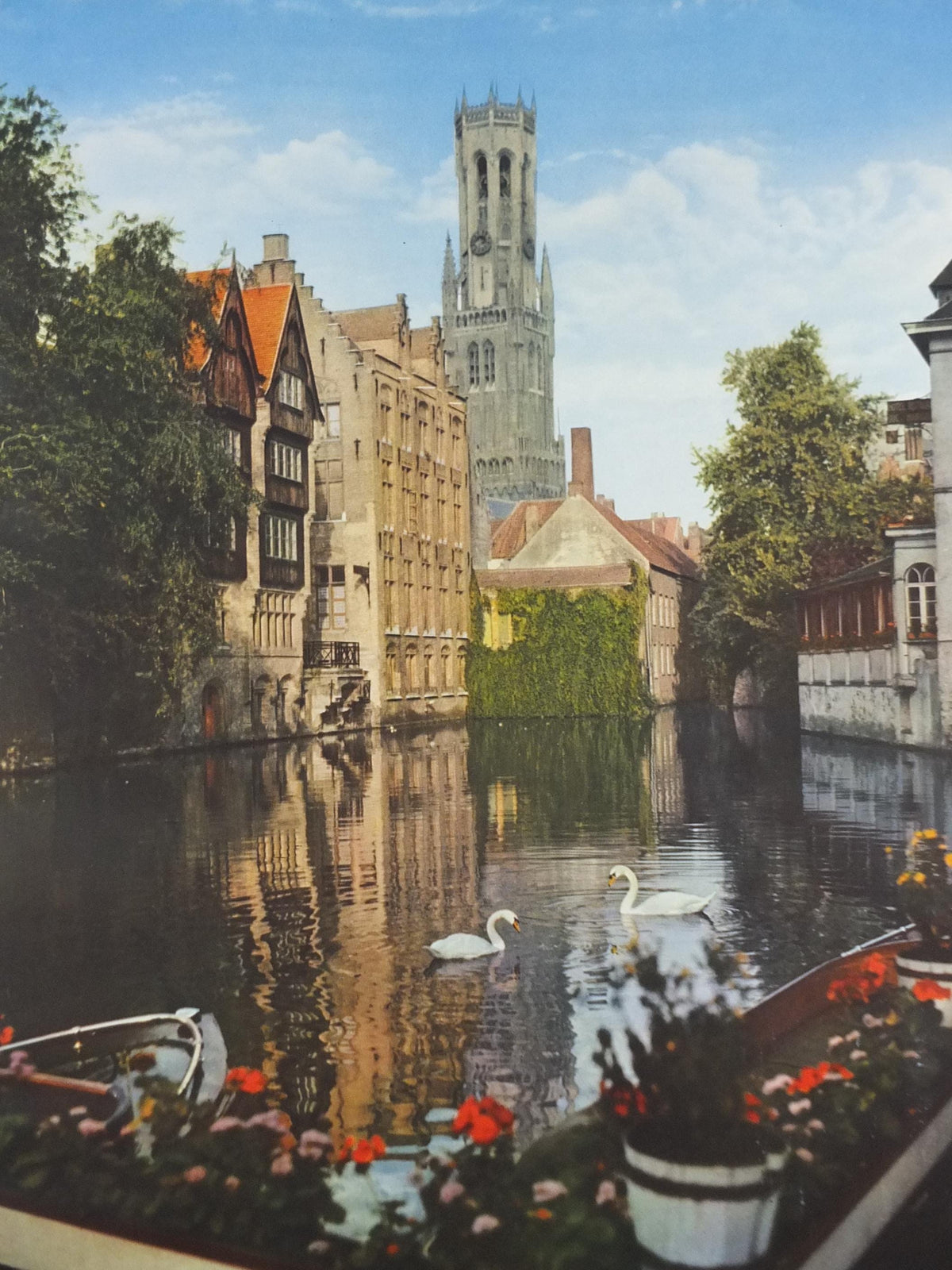 1960s Belgium Travel Poster, Bruges, Brugge, Venice of the North, canals, Belgique travel tourism holiday vacation wall art