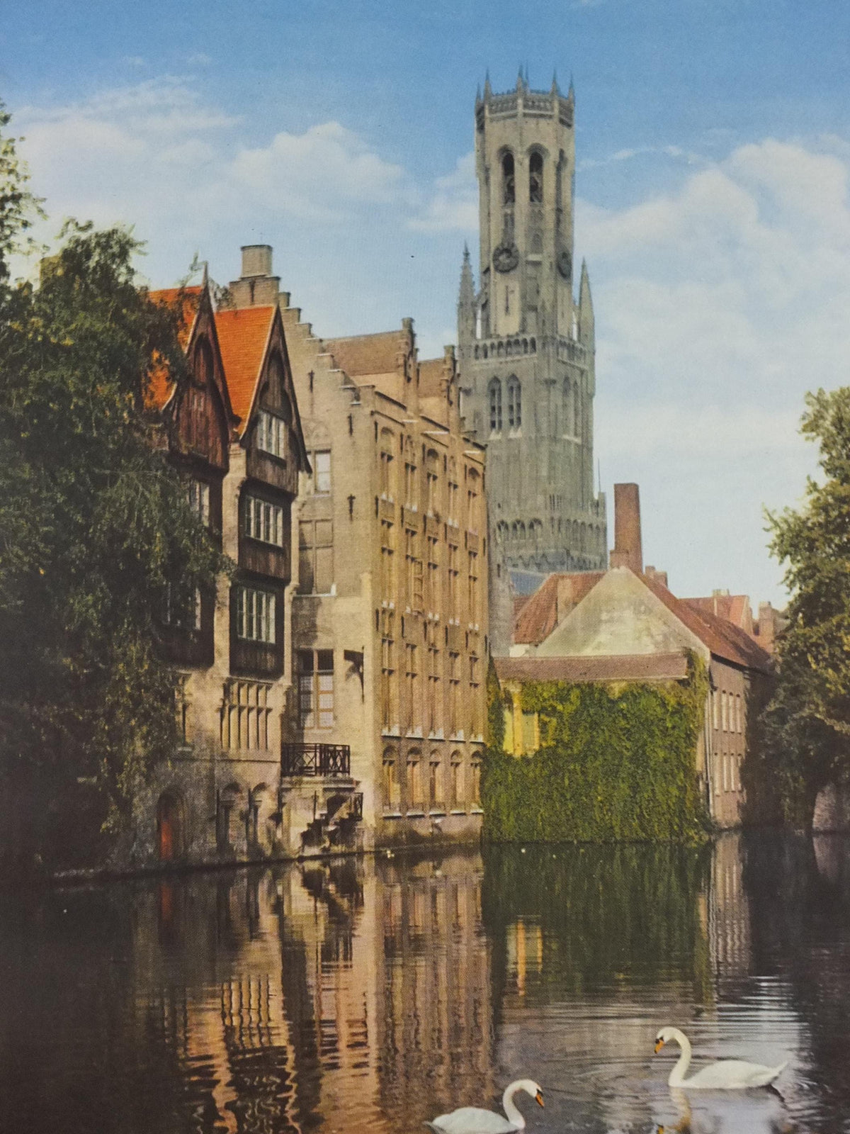 1960s Belgium Travel Poster, Bruges, Brugge, Venice of the North, canals, Belgique travel tourism holiday vacation wall art