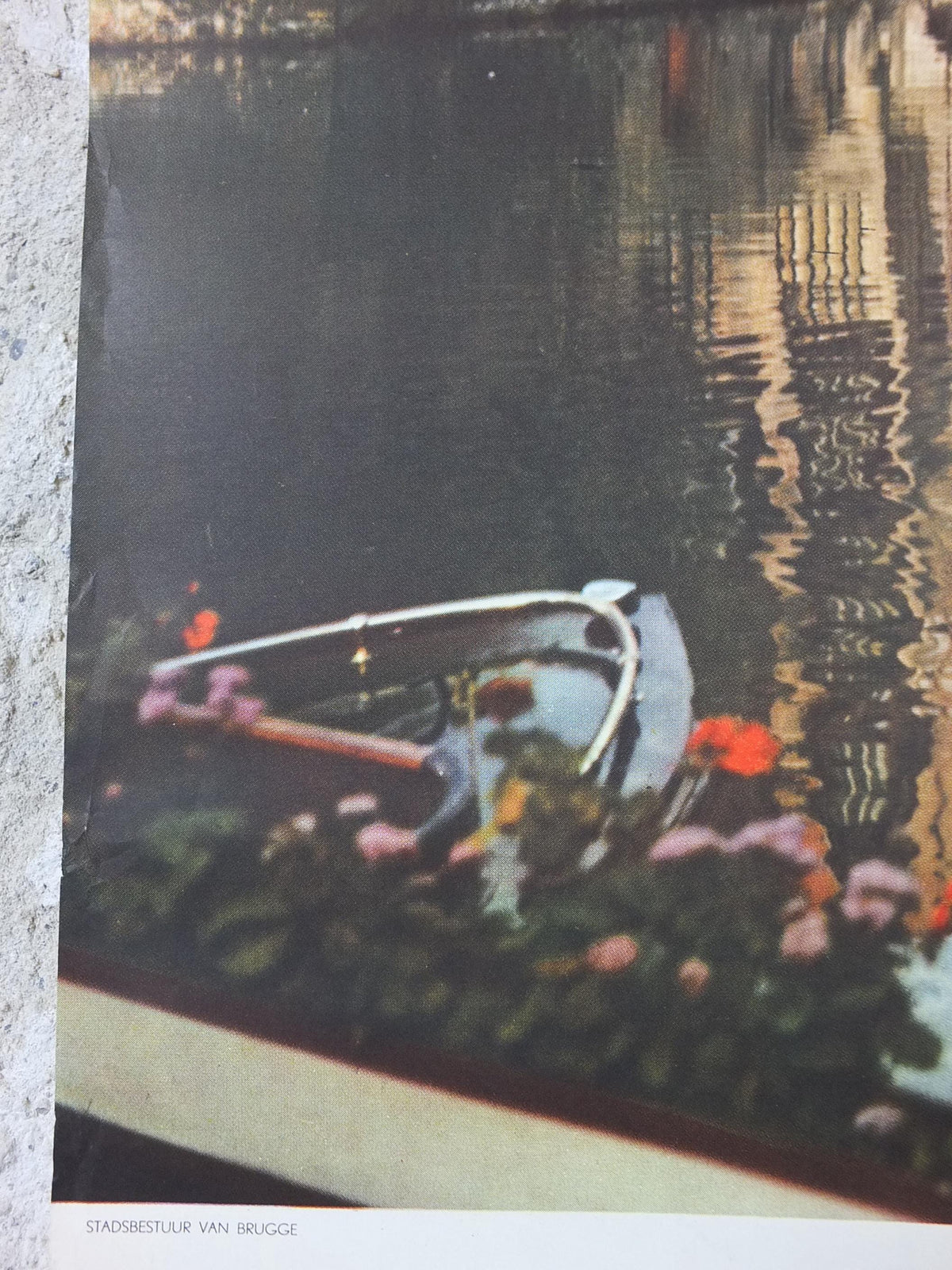 1960s Belgium Travel Poster, Bruges, Brugge, Venice of the North, canals, Belgique travel tourism holiday vacation wall art
